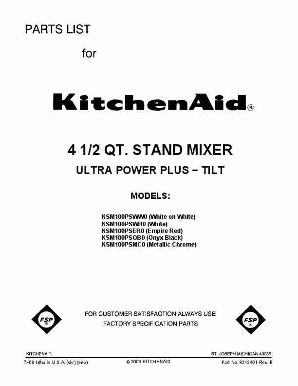 KitchenAid Mixer KSM100PSER0-page_pdf